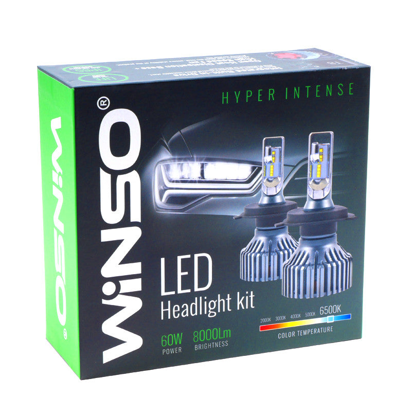 Bec LED Winso H7 12/24V 60W, luminous flux 8000Lm. 6500K - Set 2 buc Winso - imagine 1