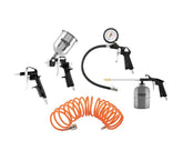 Set pistol 5 piese cu pistol de pulverizare cu cupă superioară Neo Tools - imagine 1