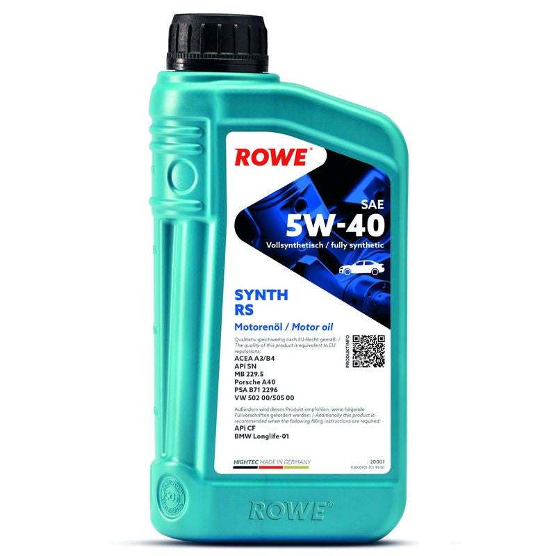 Ulei motor turisme Rowe HighTec synt RS 5W40 1L Rowe - imagine 1