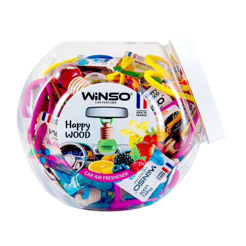 Odorizant Winso Happy Wood 5,5 ml Mix (paper card, 40 pcs. in plastic jar) Winso - imagine 1