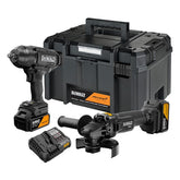 Set 2 unelte DEWALT® x McLaren F1 Team 18V XR® Ediție Specială: cheie de impact cu cuplu mare și polizor unghiular – 2 x acumulator 5Ah Dewalt - imagine 1