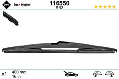 Lamela stergator spate SWF Wiper Rear LHD RHD 400 mm SWF - imagine 1
