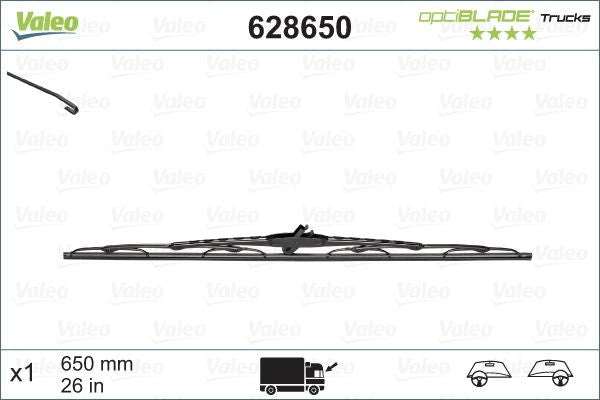 Lamela stergator 650 mm Valeo - imagine 1