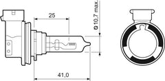 Bec Valeo H9 12V 65W PGJ19-5 Valeo - imagine 3