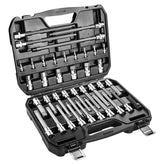Set tubulare cu bit Torx scurt si lung 1/2 " set 38pcs Neo Tools - imagine 1