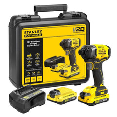 Masina de Insurbat cu Impact 18V, Stanley Fatmax V20, Fara Perii, 3 Viteze, Hex 1/4", 190Nm, 2 x 2.0 Stanley - imagine 1