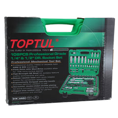 Trusa scule profesionala 1/4-1/2 108 Piese Toptul - imagine 1