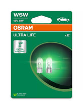 Bec Osram Ultra Life W5W 12V 5W W2.1X9.5s Set 2 buc Osram - imagine 1