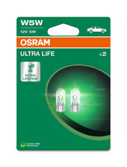 Bec Osram Ultra Life W5W 12V 5W W2.1X9.5s Set 2 buc Osram - imagine 1