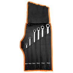 Set de chei inelare cu clichet, lungi, 6 bucăți, 8 - 19 mm, husă Neo Tools - imagine 1