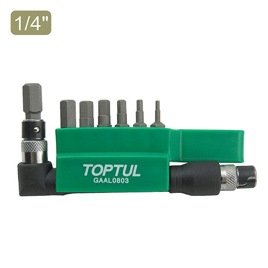 Set bit 1/4 tip Hexgon cu maner Toptul - imagine 1
