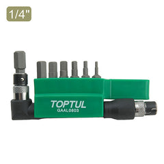Set bit 1/4 tip Hexgon cu maner Toptul - imagine 1