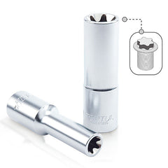 Cheie tubulara 1/4 Dr. x E6 L=50mm TOPTUL Toptul - imagine 1