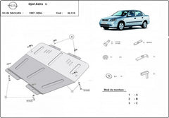 Scut metalic motor, cutie de viteză MTR - imagine 2