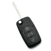Audi - Carcasa cheie tip briceag, 3 butoane "rotunde" cu baterie 2032 Carguard - imagine 1