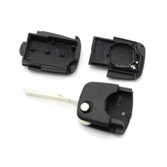 Audi - Carcasa cheie tip briceag, 3 butoane "rotunde" cu baterie 2032 Carguard - imagine 2