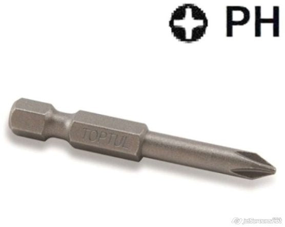 Bit 1/4 hex magnetic surubelnita PH2 Toptul - imagine 1
