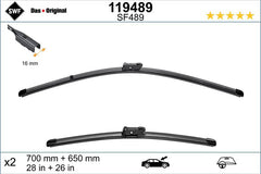 Set lamela stergator SWF Wiper FB OE LHD 700/650 mm SWF - imagine 1
