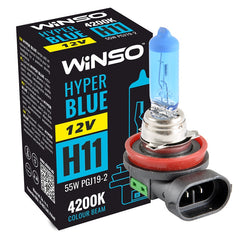 Bec Halogen Winso Hyper Blue H11 - 12V, 55W PGJ19-2 ● 4200K Winso - imagine 1