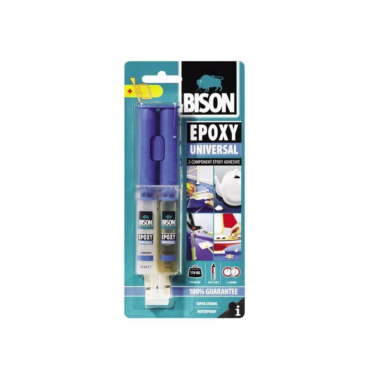 Adeziv bicomponent universal BISON Epoxy Universal, 2 x 12ml Bison - imagine 1