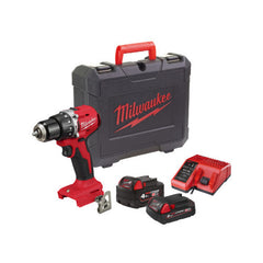 Mașină de găurit compactă, cu percuție și motor fără perii M18™Masina de gaurit cu percutie cu acumulator, model M18 BLPDRC-422C, 60Nm cu doi acumulatori de 18V, unul cu 2Ah M18B2 si unul cu Milwaukee - imagine 1