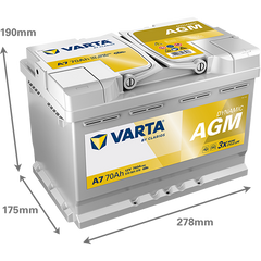 Acumulator Varta SILVER dynamic AGM 70Ah 760 A Varta - imagine 2