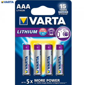 Baterie Varta Lithium AAA 1.5V • Set 4 buc Varta - imagine 1