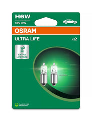 Bec Osram Ultra Life H6W 12V 6W BAX9s Osram - imagine 1