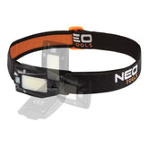 Lampa frontala LED reincarcabila prin USB, 3.7V Li-Ion, 180 lm, COB, + senzor de miscare Neo Tools - imagine 1