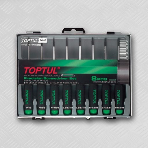 Set surubelnite de precizie T15X50, T20X50 (8 piese) Toptul - imagine 1