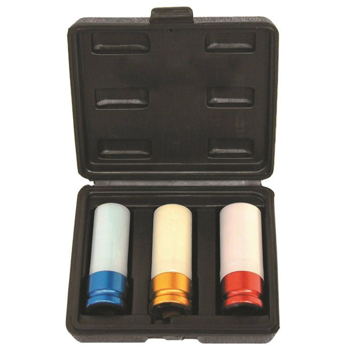 Set 3 tubulare impact cu protectie pentru jante aliaj - 1/2" Clas - imagine 1