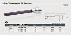 Capat cheie tubulara cu bit torx special lung 1/2 Toptul - imagine 2