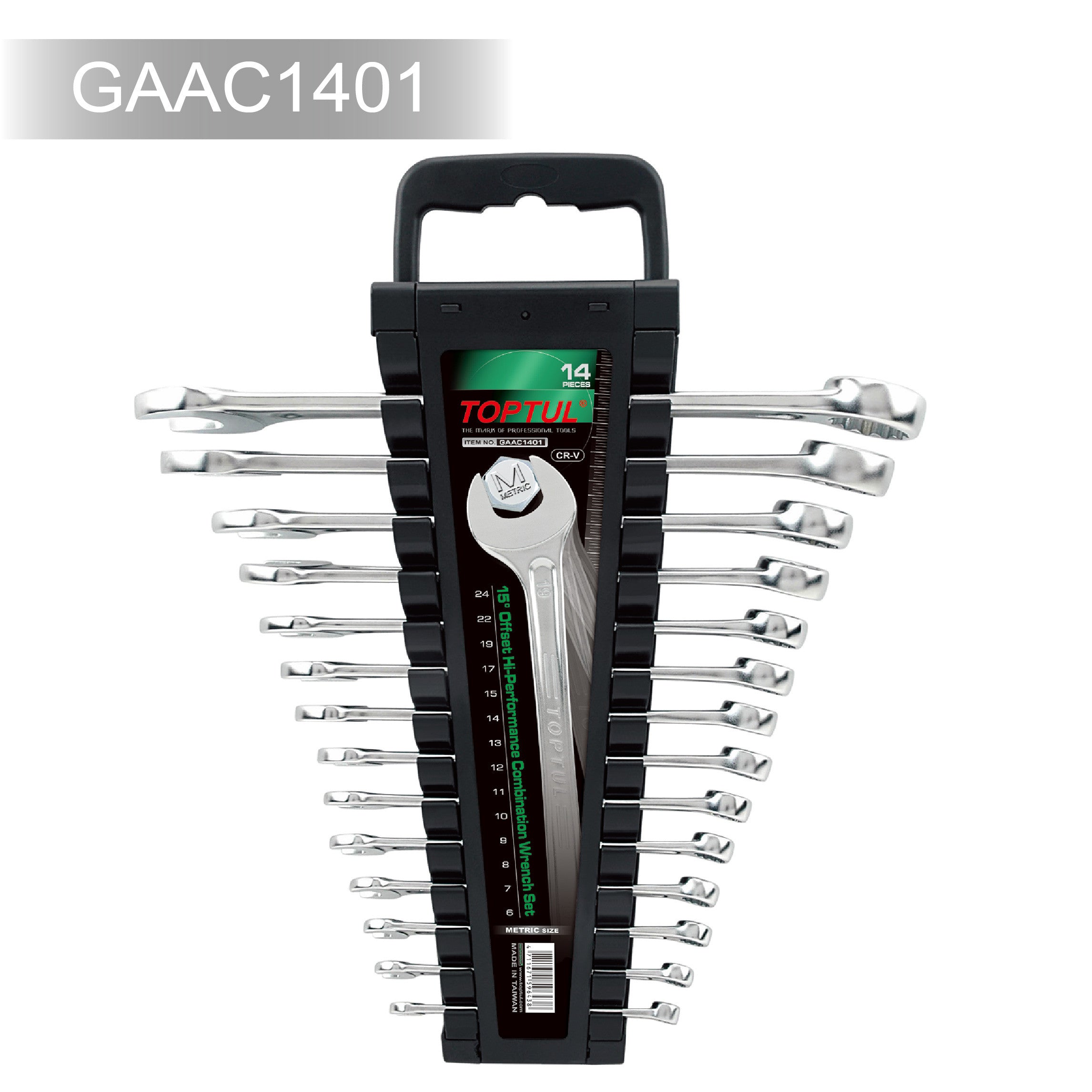 Set chei combinate 6-24 mm (14 piese) Toptul - imagine 1