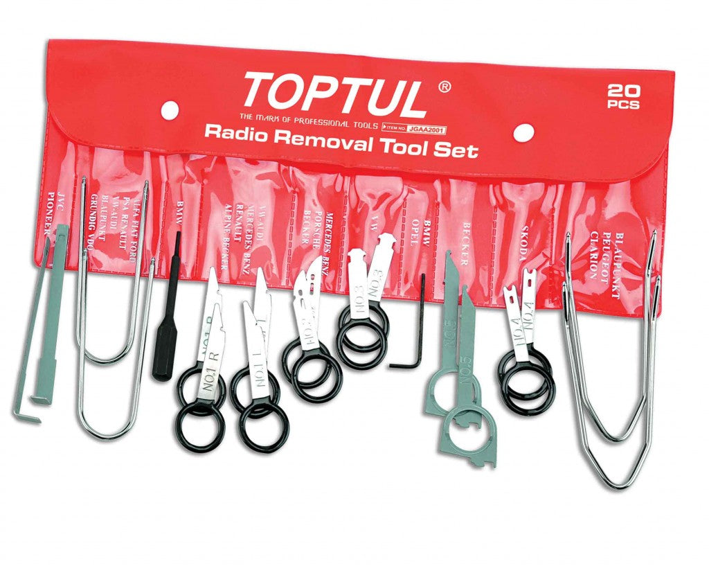 Trusa extractoare casetofon 20 de piese Toptul - imagine 1