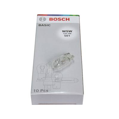 Bec Bosch Eco W5W 12V 5W W2,1x9,5d Bosch - imagine 1