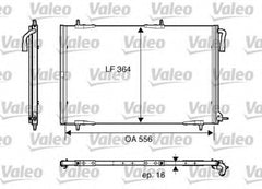 Radiator clima PEUGEOT 206 CC 2D VALEO 818001
