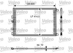 Radiator clima RENAULT GRAND Scenic II JM0 1 VALEO 818002