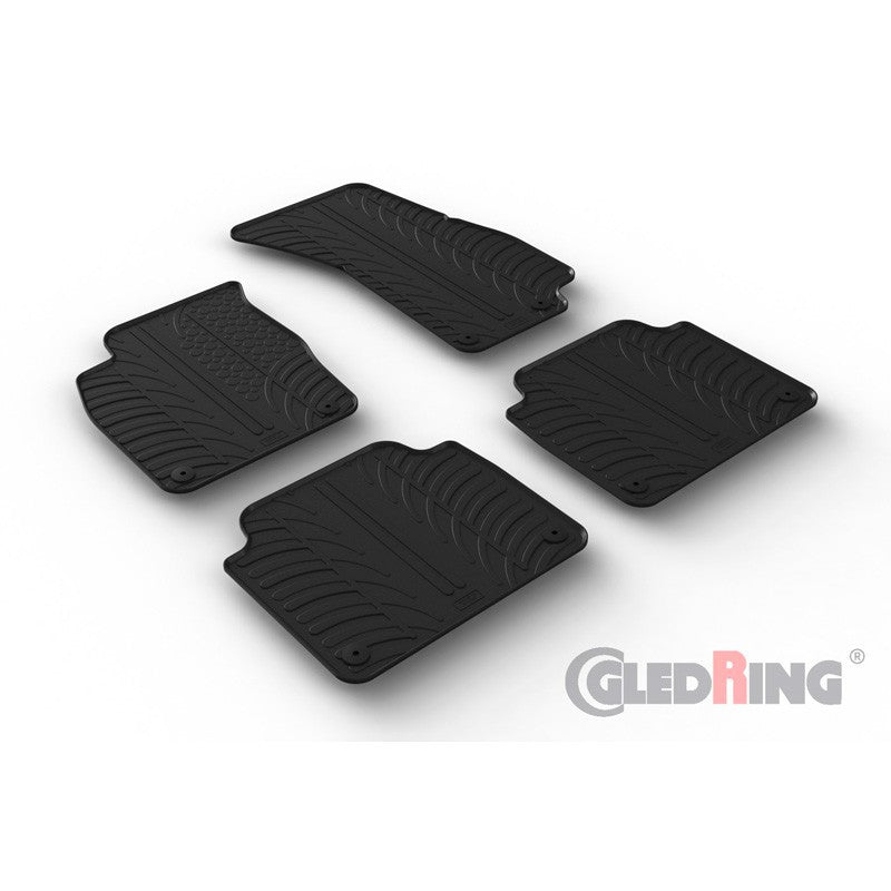 Set 4 covorase cauciuc dedicate AUDI A8 11.2017-> sedan, automatic./rubb Gledring - imagine 1