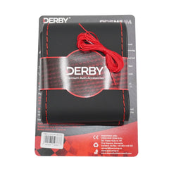 Husa volan neagra cu ac si ata 160 gr, cusatura rosie DERBY DERBY - imagine 1