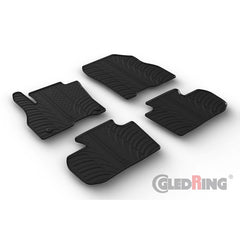 Set 4 covorase cauciuc dedicate NISSAN LEAF HB 2018->/rubber mats Gledring - imagine 1