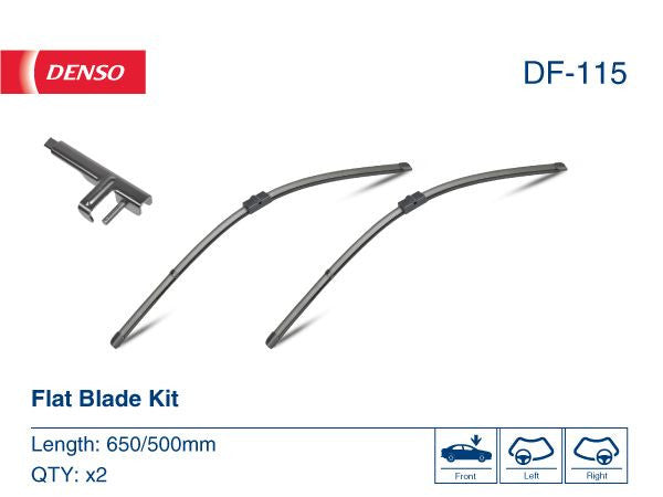 Set Lamela stergator Denso Flat 650/500 mm Denso - imagine 1