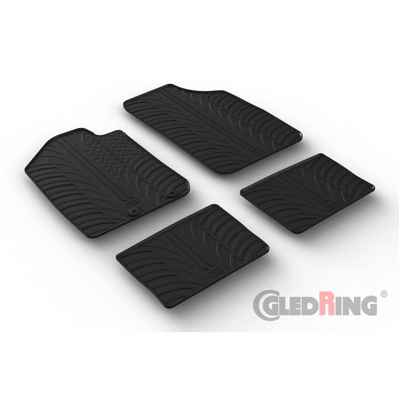 Set 4 covorase cauciuc dedicate DACIA Spring Electric HB 10.2021-> /rubb Gledring - imagine 1