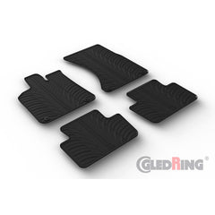 Set 4 covorase cauciuc dedicate Porsche Macan SUV 10.2014-> / rubber mat Gledring - imagine 1