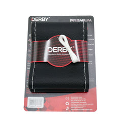 Husa volan neagra cu ac si ata 80 g, cusatura alba DERBY DERBY - imagine 1