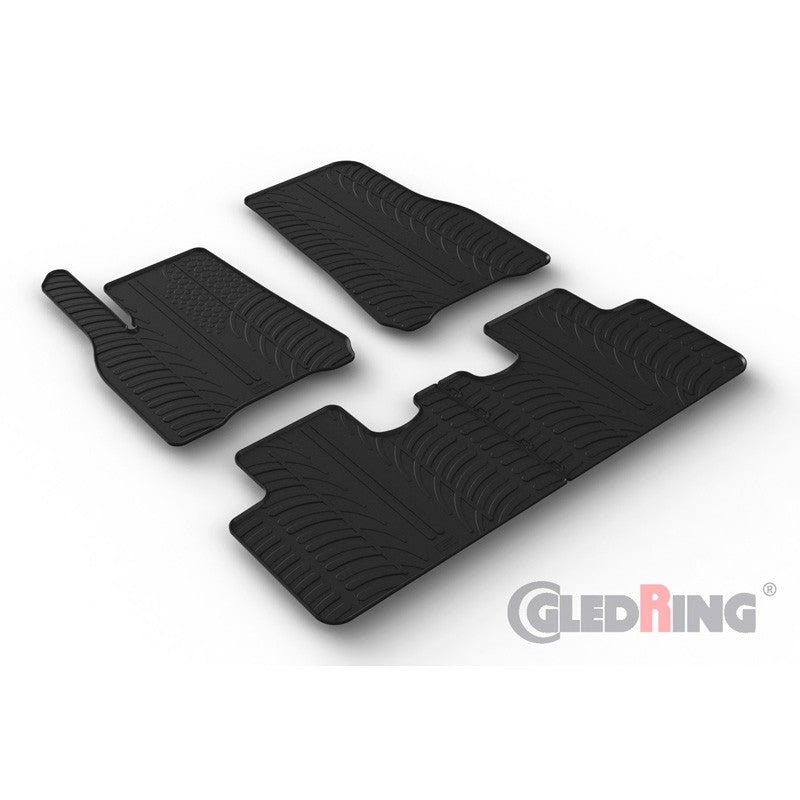 Set 5 covorase cauciuc dedicate TESLA MODEL Y HB 03.2020->(automatic)/ru Gledring - imagine 1