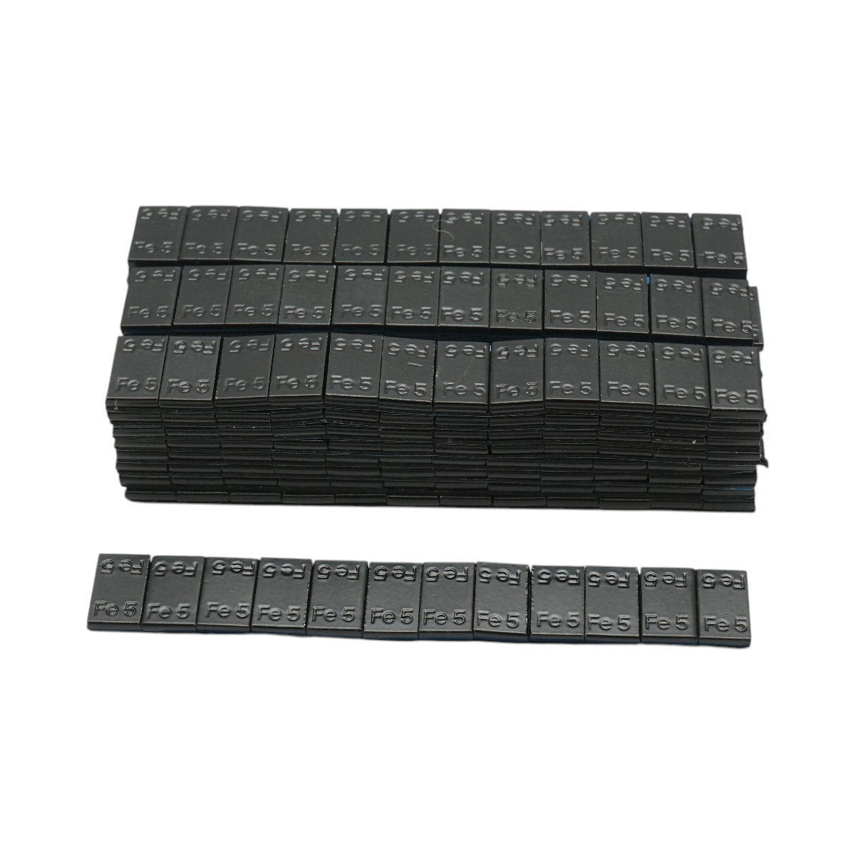 Contragreutati autoadezive negre echilibrare roti Fe 60g (5gx12 buc) 100 benzi/set All Ride - imagine 1