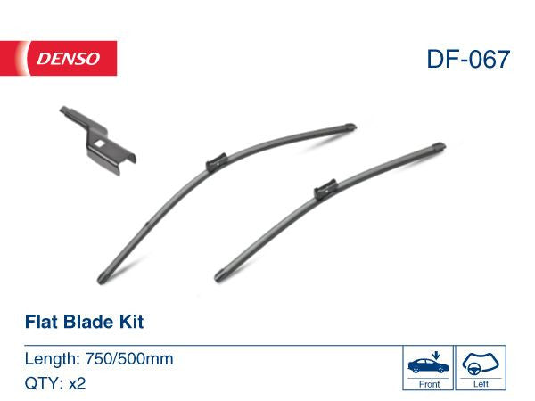 Set Lamela stergator Denso Flat 750/500 mm Denso - imagine 1