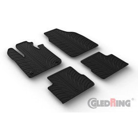 Set 4 covorase cauciuc dedicate FIAT 500e HB 11.2020->/rubber mats Gledring - imagine 1