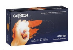 Manusi nitril pentru mecanici, Gripzzly portocaliu, 50 buc/set, Marime M Gripzzly - imagine 1