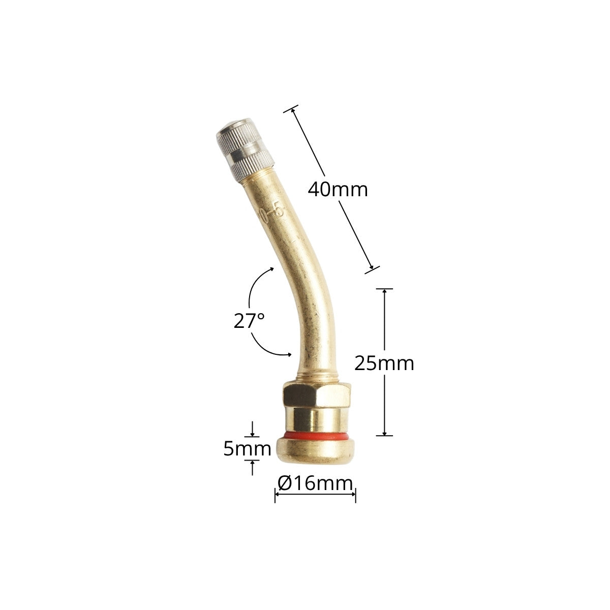 Valva roata camion tubeless metalica 65mm V3-20-5 All Ride - imagine 1